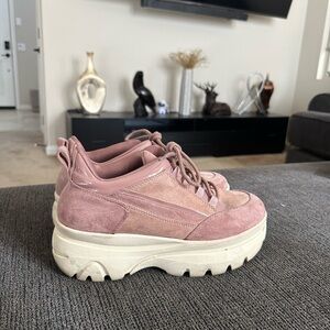 Women's Pink Chunky Sneakers